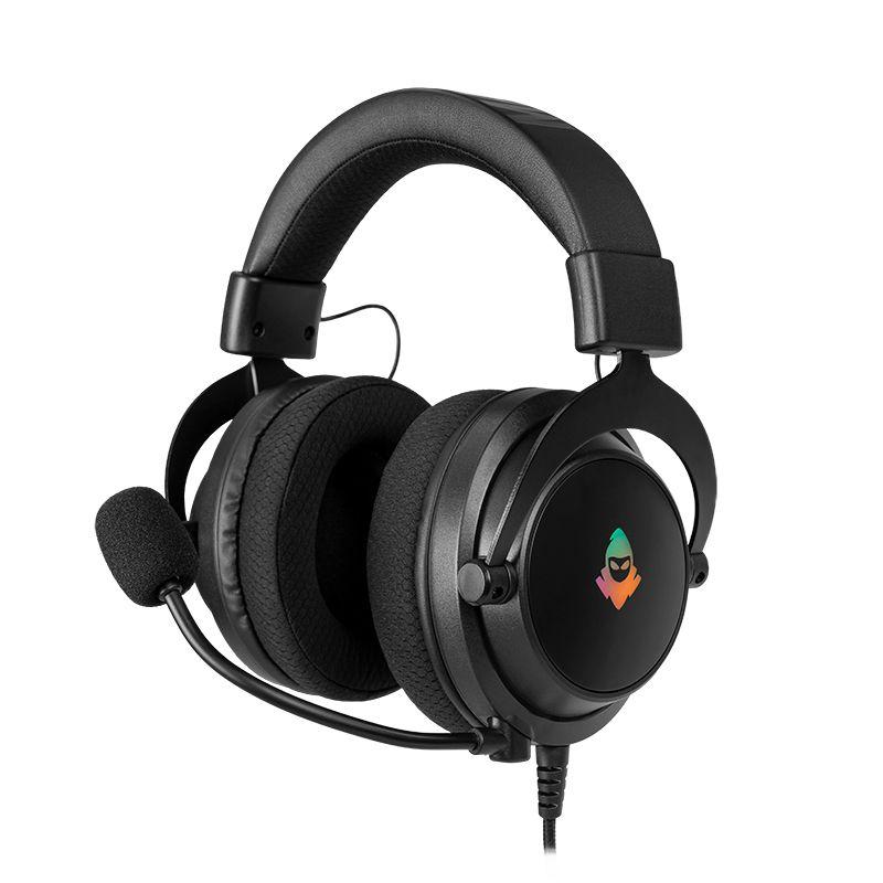 Imagem do produto Headset Gamer Mancer Aura, RGB, Drivers 50mm, Preto, MCR-AUR-RGB01 em Magazine Luiza